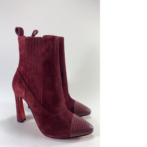 Me in the 90s Snakeskin Tanin Burgundy embossed abstract 100mm d711 - Picture 1 of 12